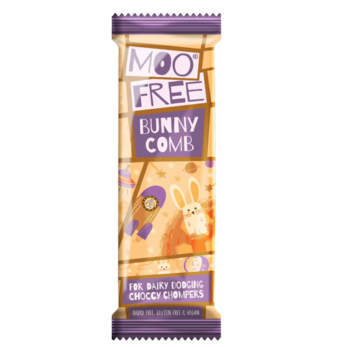 Moo Free Mini bar med toffee-stykker, 20g