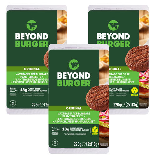 3-PAK Beyond Meat Burgerbøffer, 226g/2stk (holdbarhed - 15 dage i køleskab)