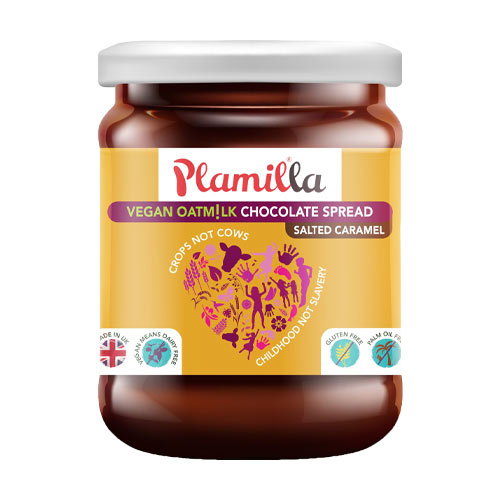 Mælkefri spread med kakao - Salted caramel (Oatm!lk), glutenfri, laktosefri