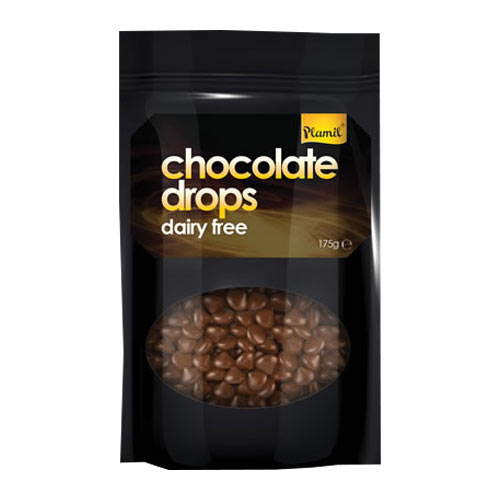 Plamil - Mælkefri overtrækschokolade-drops, 175g