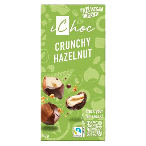 ichoc vegansk chokolade med nødder - laktosefri