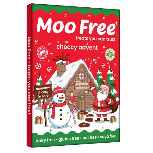 laktosefri og mælkefri julekalender med chokolade