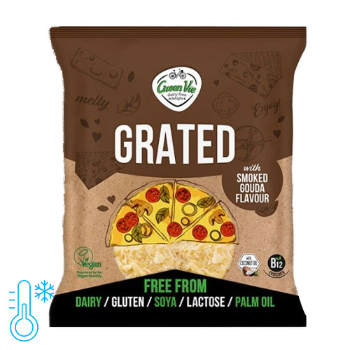 laktosefri pizzatopping - vegansk alternativ til revet ost