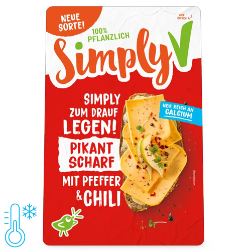 simply v vegansk ost i skiver