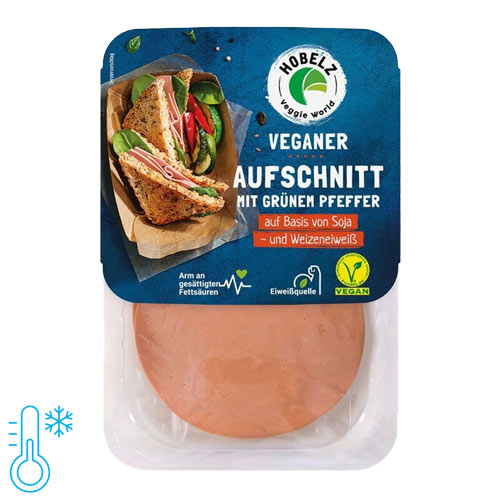 vegansk pålæg i skiver fra hobelz