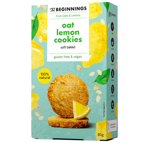 Glutenfri cookies med citron - vegansk småkage