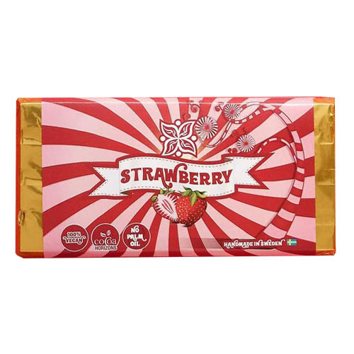vegansk hvid chokolade med jordbær