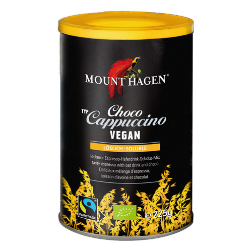 vegansk cappuccino pulver med kakao