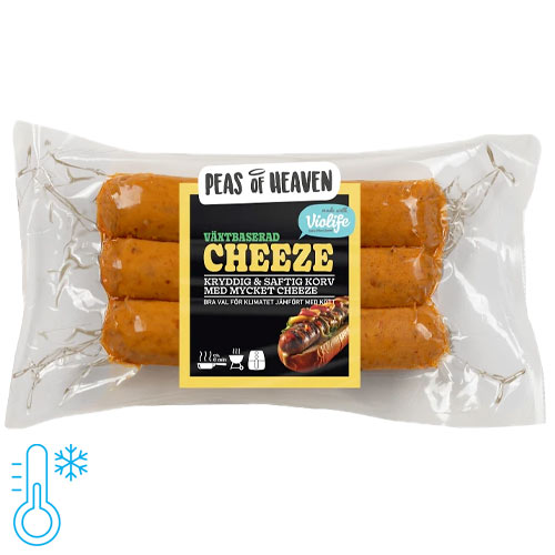 veganske ostepølser - mælkefri - glutenfri- Peas of heaven
