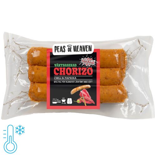 plantepølser - peas of heaven chorizo