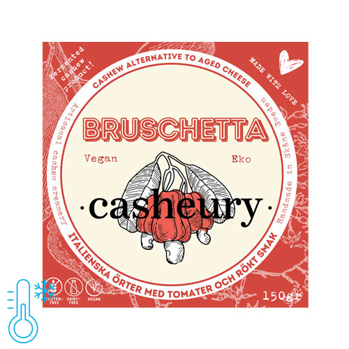mælkefri ostealternativ - casheury bruschetta