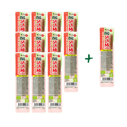 vegansk salami stang til madpakke