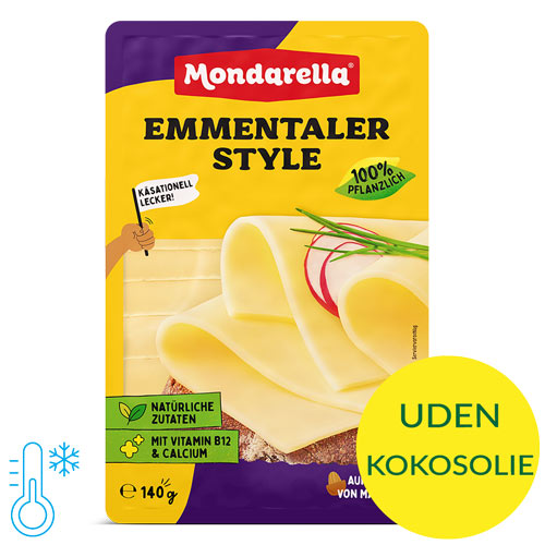 vegansk emmentaler - mælkefri og laktosefri fra mondarella