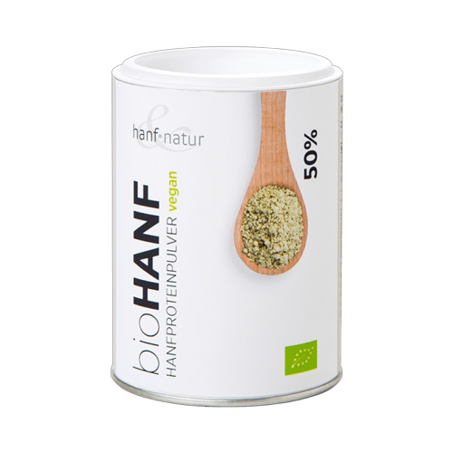 Vegansk-proteinpulver---hampeprotein fra hanf und natur