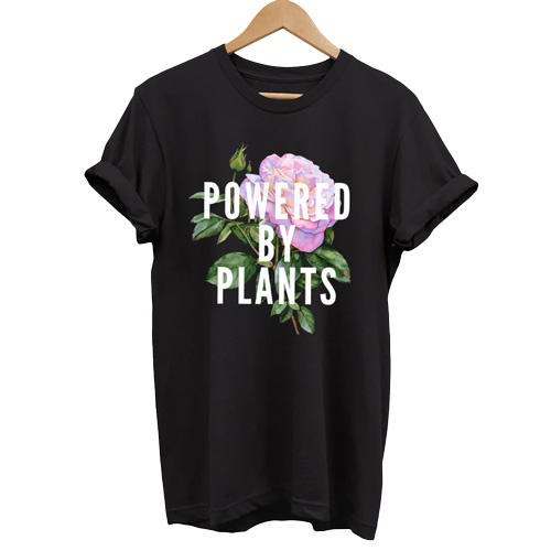 vegan outfitters t-shirt powered by plants