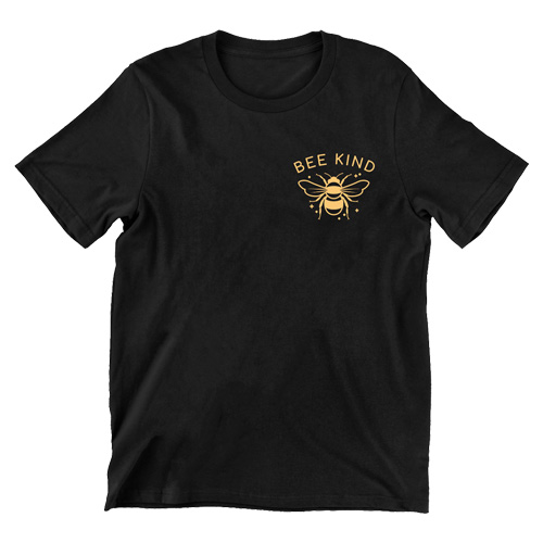 vegan tøj t-shirt bee kind
