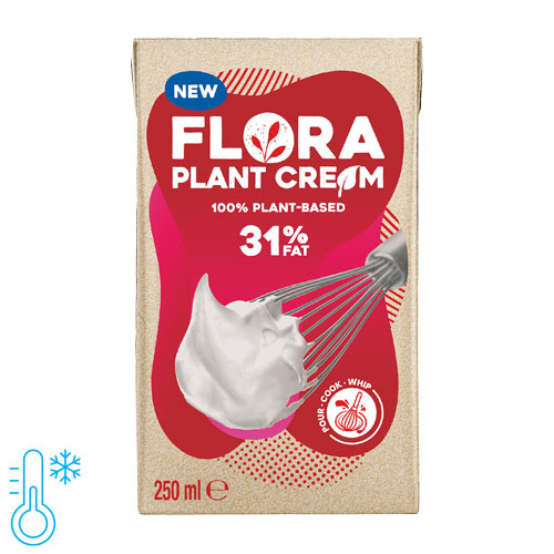 flora - vegansk alternativ til piskefløde - mælkefri